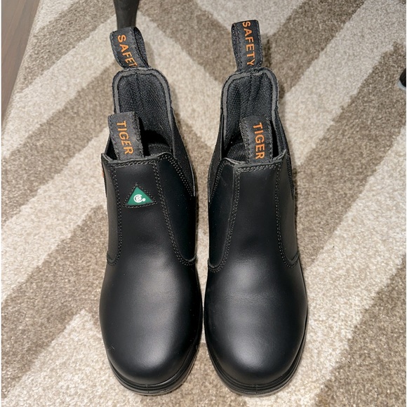 Tiger Safety CSA Women's Steel Toe Leather Work Safety Chelsea Boots 925 - Picture 1 of 5